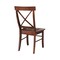 International Concepts Set of 2 X-Back Chairs with Solid Wood Seats, Espresso C581-613P - alternate 8
